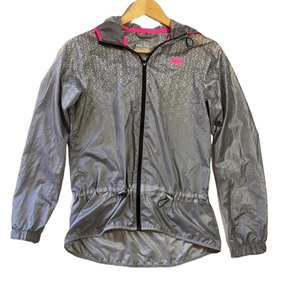 Helly Hensen X-Cool Aspire Gray Running Lightweight Windbreaker‎ Jacket